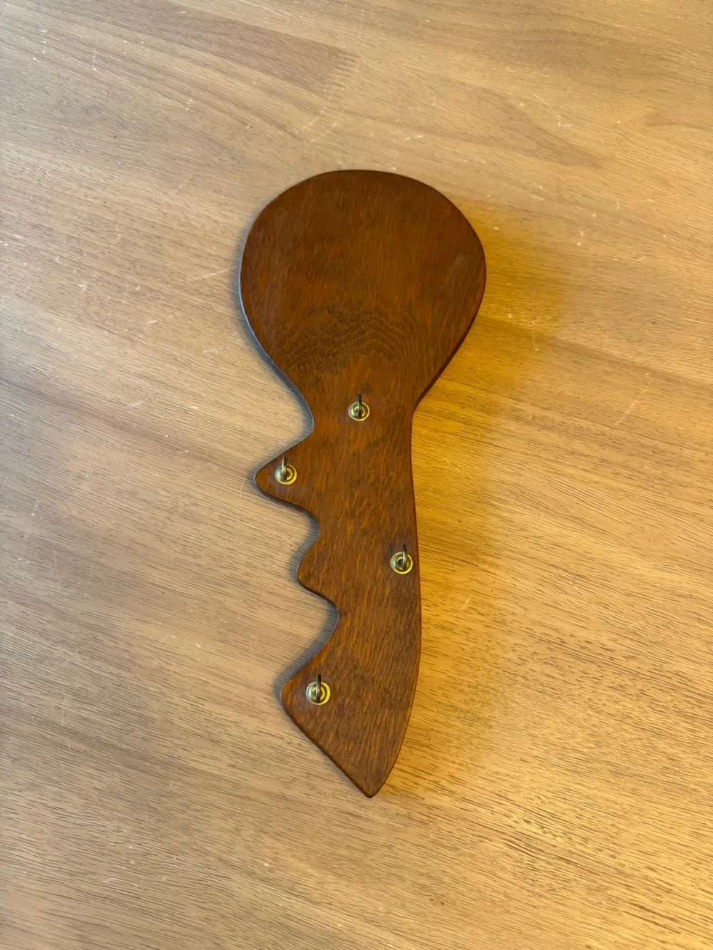 Vintage wooden wall key hanger